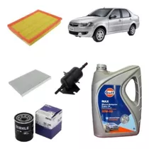 Kit Service X4 Filtros+ Aceite 20w50 Fiat Siena Fire 1.4 1.3