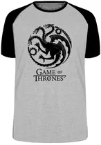 Camiseta Luxo Game Of Thrones Dragão Serie Medieval
