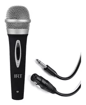 Microfono Alámbrico Irt Unidireccional Karaoke Color Negro