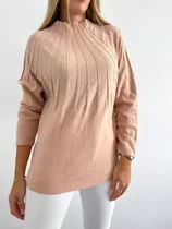 Sweater Tipo Trenzado Para Mujer Modelo Trendy