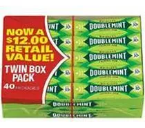 Chicle - Chicle - Wrigley Doublemint 5 Stick Gum (40 Packs) 