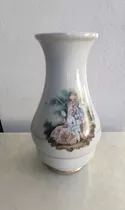 Antiguo Florero De Porcelana