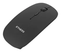 Mouse Inalámbrico Recargable Pc Laptop Fino Etheos Negro