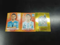 Figura Messi Luis Suárez Y Escudo De México 