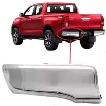 Ponteira Parachoque Hilux Cromado 2016 A 2020 Lado Esquerdo