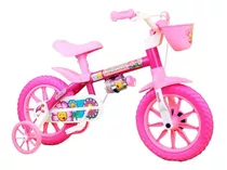 Bicicleta Infantil Nathor Flower Aro 12 Cor Rosa Tamanho Do Quadro Único