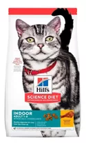 Alimento Hill's Science Diet Indoor Para Gato Adulto Sabor Pollo En Bolsa De 3.1kg