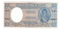 Billete De Chile 5 Pesos (medio Cóndor) Fechado 03-07-1935