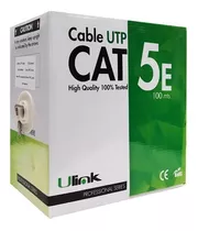 Caja Cable De Red Utp 100 Metros Cat 5e Aleación