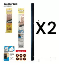 Zocalo Parabicho Para Puertas En Aluminio Negro 1 Mtr Covo