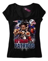 Remera Mujer New England Patriots Equipo Nfl 20 Dtg Premium