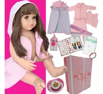 Boneca Baby Bb Reborne Enxoval Acessórios 14 Itens Barata 