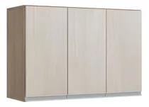 Armário Aéreo Karen 90cm 3 Portas - Peternella Móveis Cor Malbec/avelã