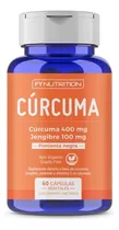 Vitaminas De Cúrcuma Fynutrition - Con Jengibre, Pimienta Negra Y Vitamina C - Vegano - En Frasco De 60 Un.