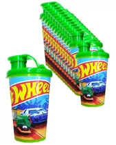 Vaso Pitillo Sorpresa Hot Wheels X 12 Termo Fiesta Infantil