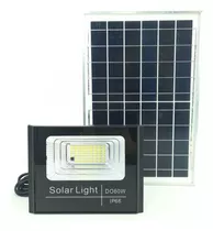 Refletor Led Holofote 60w + Painel Placa Solar 