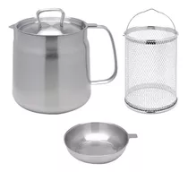 Juego De Freidora, Olla Para Sopa, Colador De Aceite 1.5l