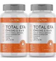 Total Efa Ômegas 3, 6, 9 1000mg 120 Cáps - Lauton Nutrition