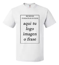 Remera Personalizada Con Tu Logo/ Imagen Sublimada Estampado