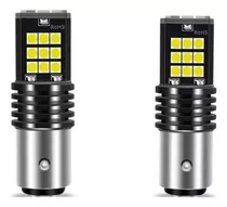 Par Luces Led 1157 Doble Contacto Blancas P21 5w Chip 3030