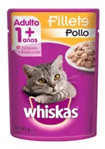 Alimento Whiskas 1+ Whiskas Gatos  Para Gato Adulto Todos Los Tamaños Sabor Pollo En Salsa En Sobre De 85 g