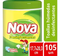Paño De Limpieza Nova Desinfectantes Blanco 105 u