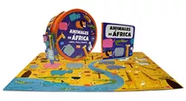 Animales De Africa Libro + Puzzle Gigante - Sassi