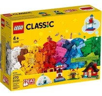 Classic Caixa Criativa Blocos E Casas 270 Peças Lego 11008 
