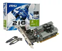 Placa De Video Geforce Gpu Nv N210 1gb Ddr3 64bits Msi 912-v