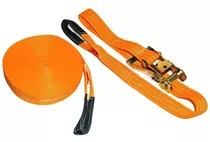 Slackline Laranja 15mts Com Fita E Catraca Esportes Radicais