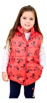 Chaleco Abrigo Puffer Minnie Mouse Nena Disney Invierno