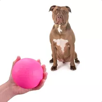 Bola Para Rottweiler Brinquedo Anti-stress Para Cães Grandes Cor Rosa
