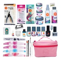 Kit Profesional Uñas Acrilicas 30 Pzs Mc Nails, Gel A Elegir