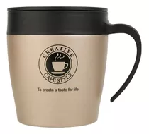 Taza Termica - Doble Capa - Acero Inox - C/cuchara - 330 Ml