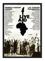 Cuadro Enmarcado - Póster Concierto Live Aid - Afiche