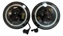 Par Opticas Delanteras Led Jeep Wrangler 7  Pulgadas