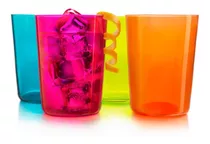 Collins Colors Juego De 8 Vasos De Vidrio De 520 Ml Color Surtido
