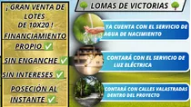 Lotes De 10x20 Sin Enganche Y Ya Con Agua Lomas De Victorias