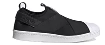 Tênis Feminino adidas Superstar Slip-on Cor Preto - Adulto 34 Br