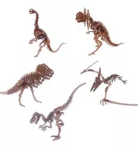 Coleção Quebra Cabeça Puzzle 3d Kit 5 Dinossauro Genitori