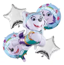 5 Globos Paw Patrol Cumpleaños Set Cumpleaños Paw Patrol