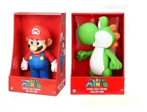 Mario E Yoshi, Kit Com 2 Bonecos Grandes Do Super Mario 23cm