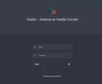 Script Php Sistema De Gestão Escola Ekattor Pro Original 4.2