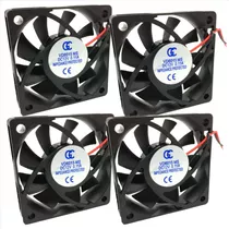 4x Micro Ventilador Fan Cooler Ventoinha 60x60x15 12v 60x60