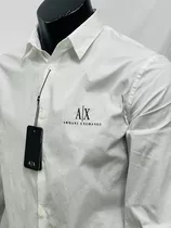 Camisa Armani Exchange 100% Original Talla M Color Blanco 