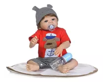 Bebe Reborn Menino 100% Silicone 57 Cm Igor - Pronta Entrega