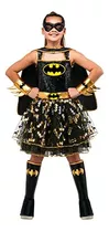 Rubies Girls Dc Batgirl Tutu Vestido Con Capa Y Máscara, Gra