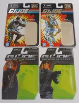 Gijoe Lote1 - 4 Cartelas Filecards Snake Eyes Storm Shadow