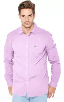 Camisa Lisa Algodón Lacoste Ch3266 Hombre