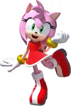 Boneco Pelúcia Sonic Amy Rose 35 Cm Unisex Antialergico